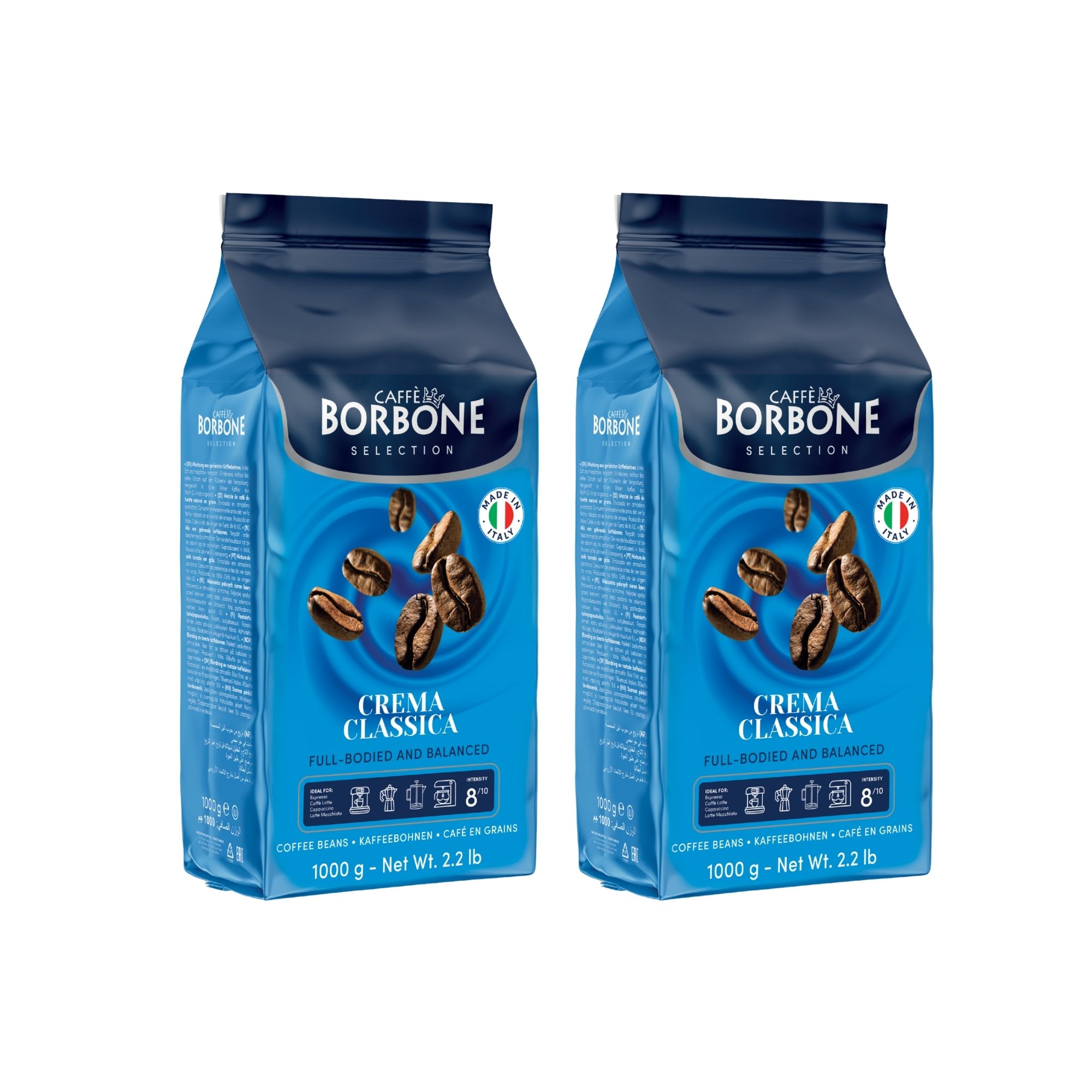 Borbone Crema Classica Duo - Coffee Beans (2 x 500g)