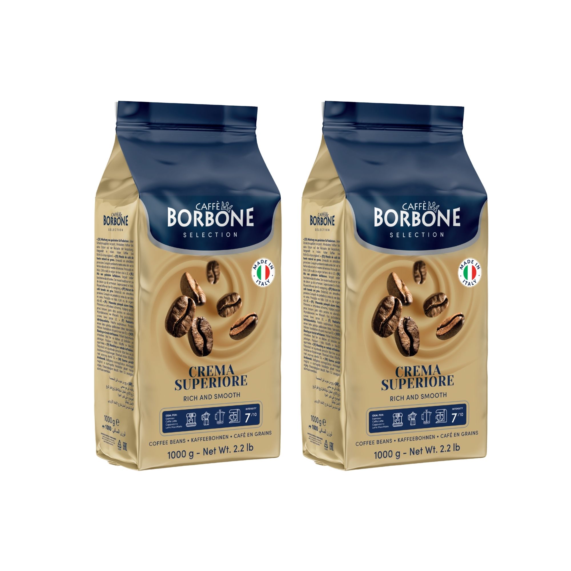 Borbone Crema Superiore Duo - Coffee Beans (2 x 500g)