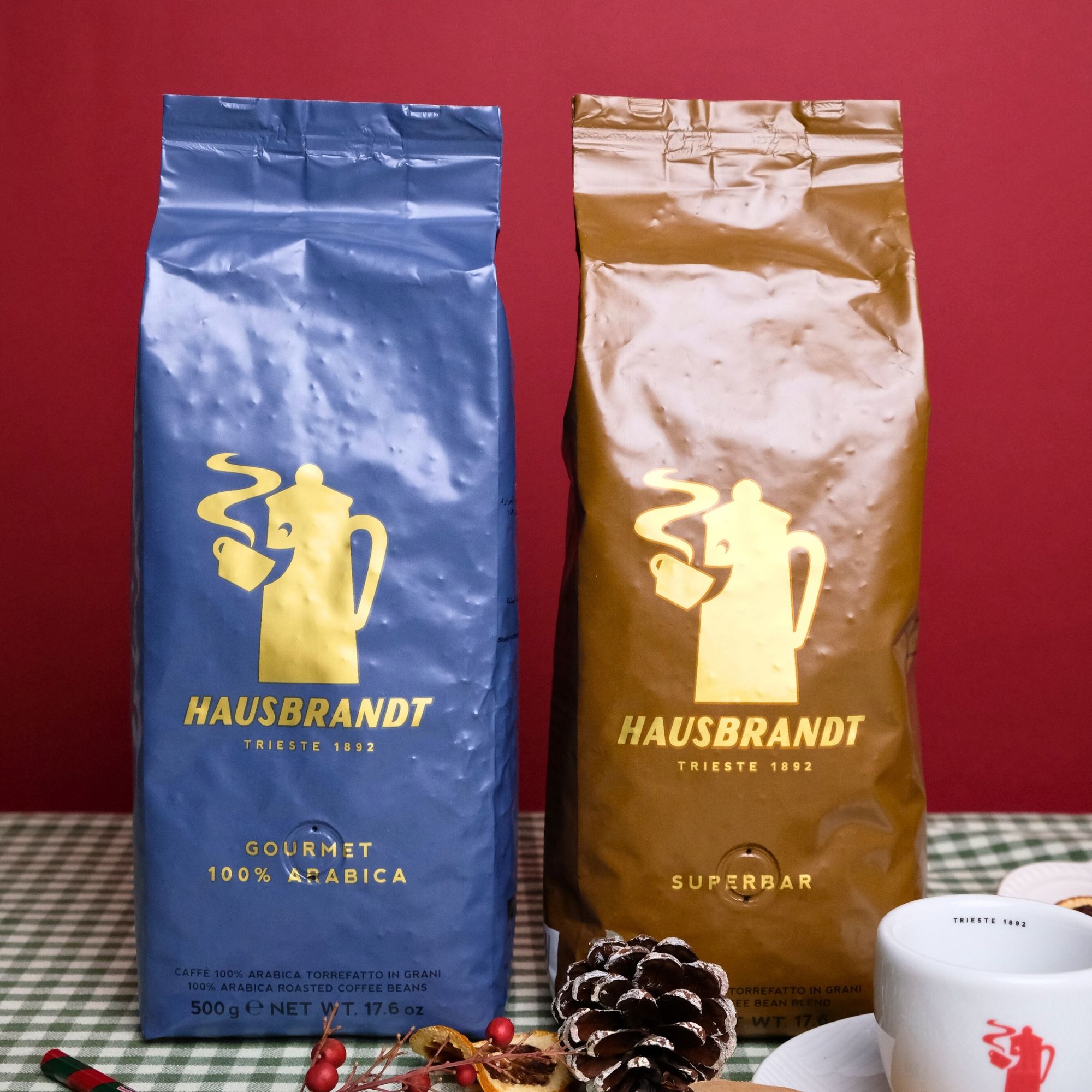 Hausbrandt Coffee Beans Mix (2 x 500g)
