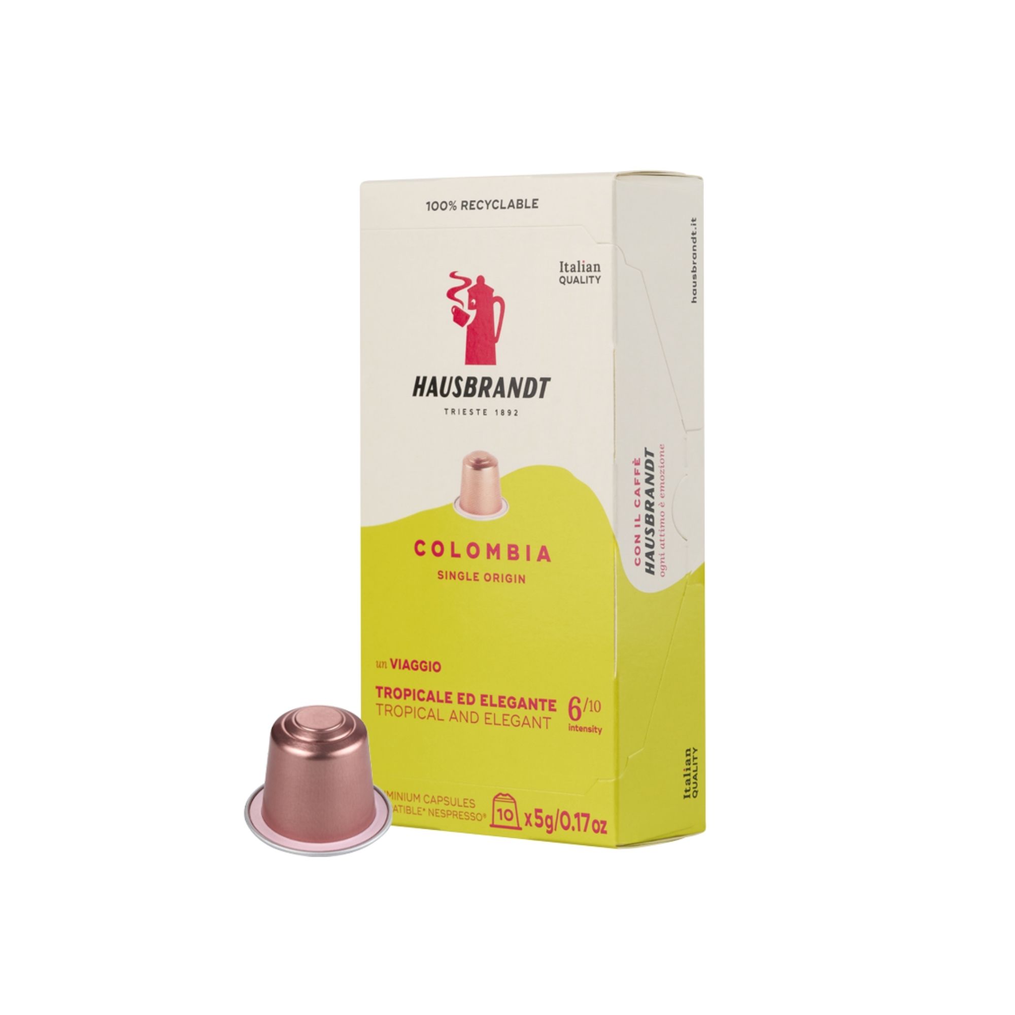 Hausbrandt Colombia Single Origin, 10 capsules