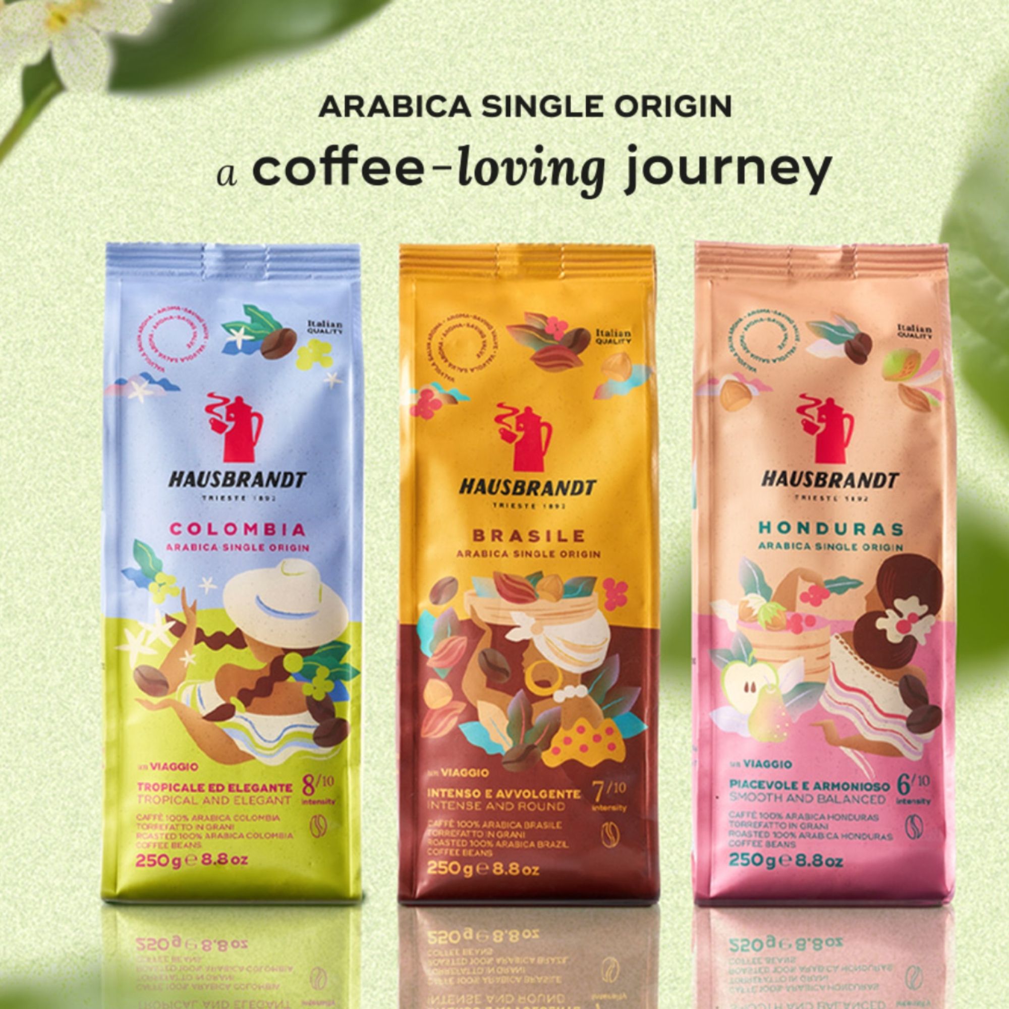 Hausbrandt Single Origin Discovery Set, 3x250g