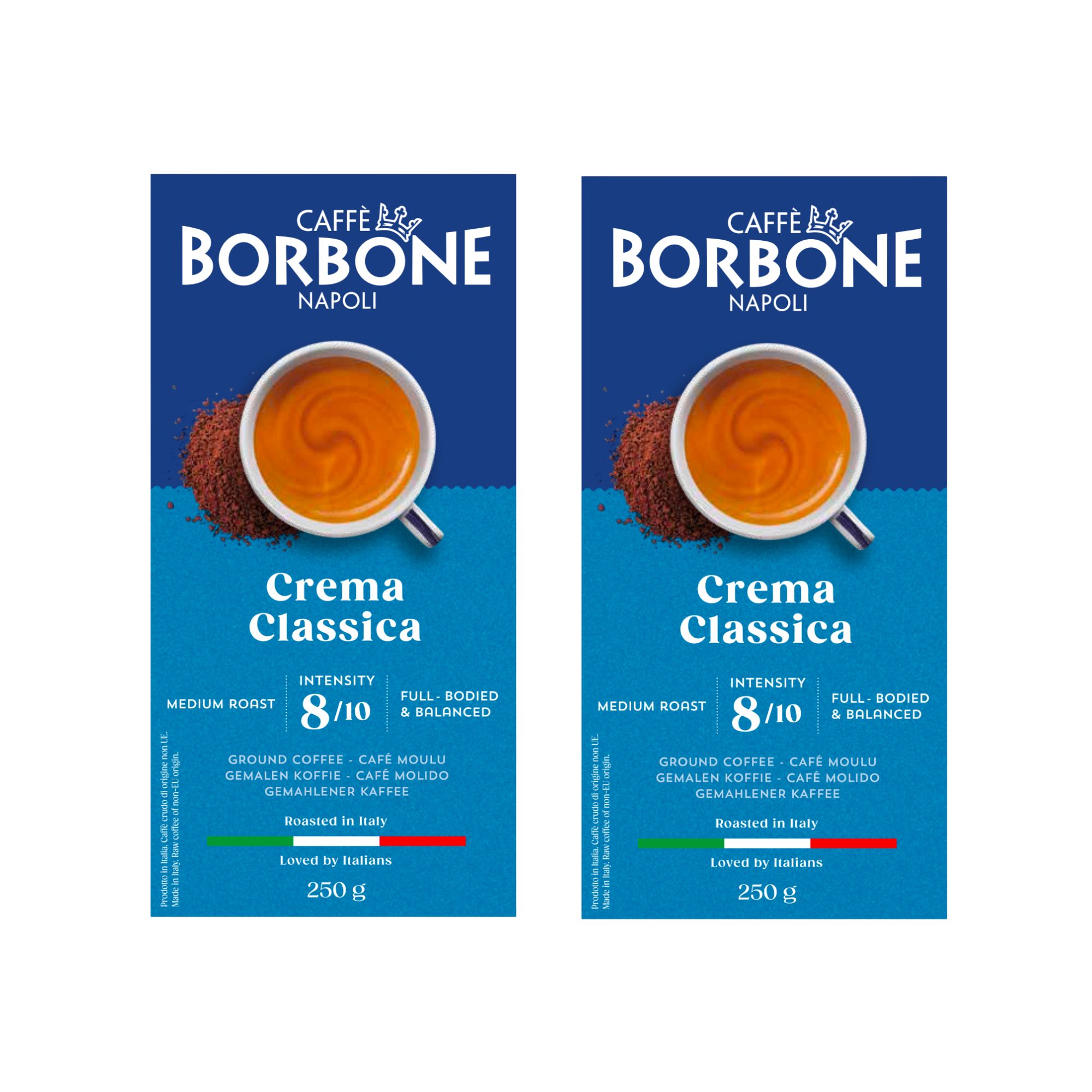 Borbone Crema Classica Duo - Ground Coffee (2 x 250g)