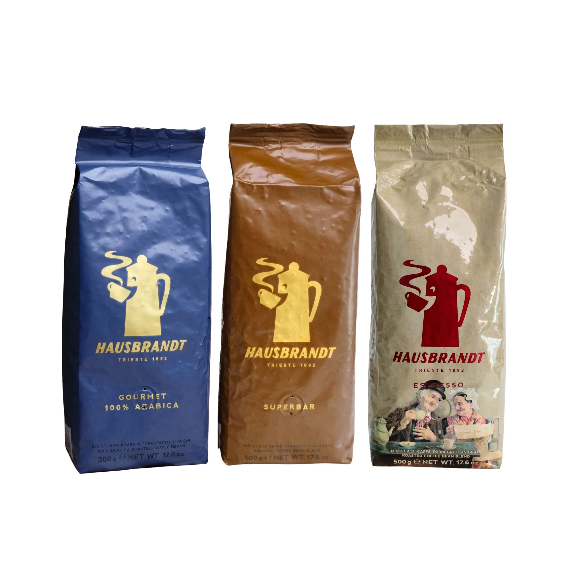 Hausbrandt Coffee Beans Discovery Set, 3x500g