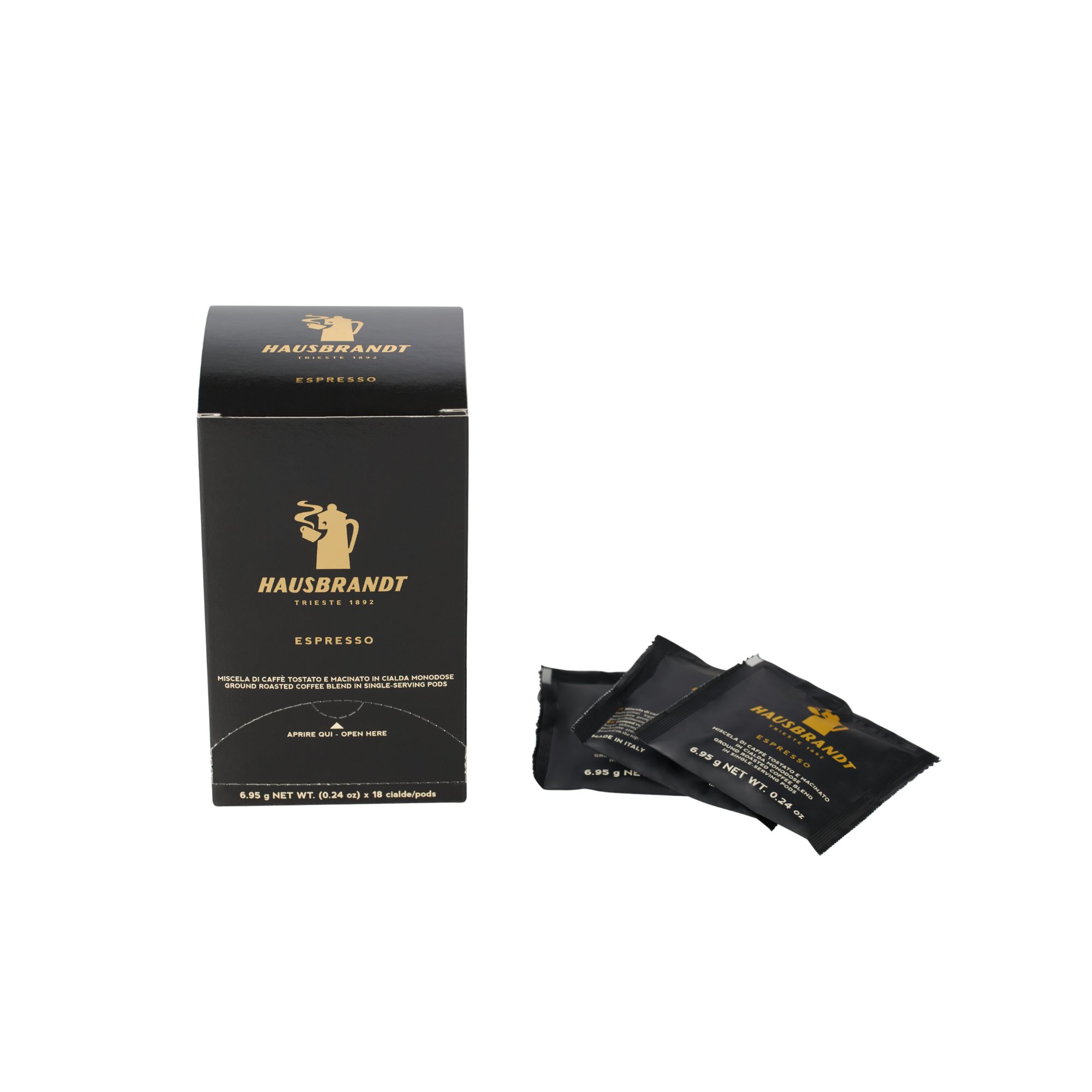 Hausbrandt Espresso, 18 pods