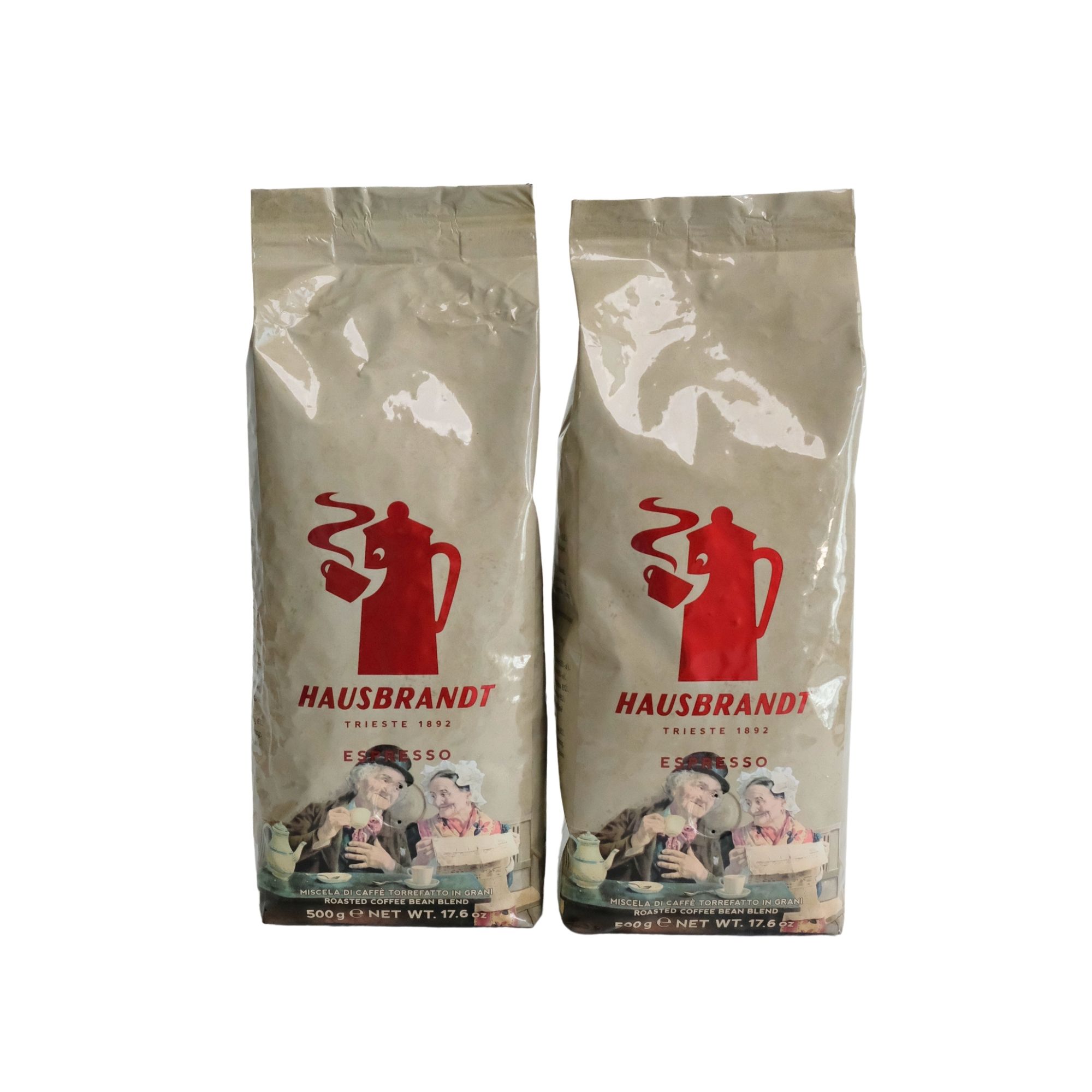 Hausbrandt Espresso Duo - Coffee Beans, 2x500g