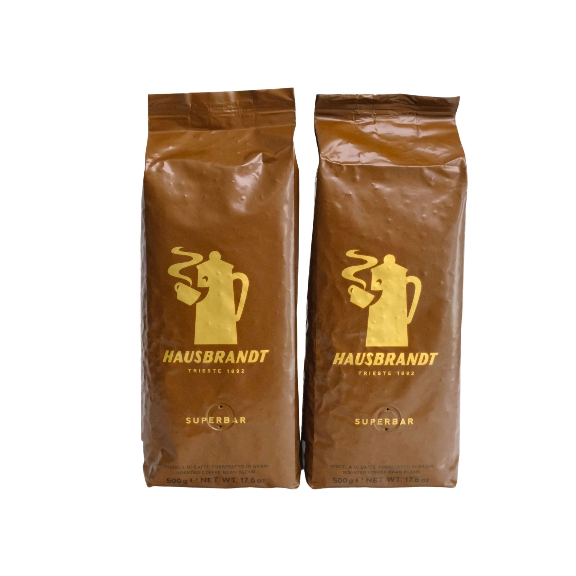 Hausbrandt Superbar Duo - Coffee Beans (2 x 500g)